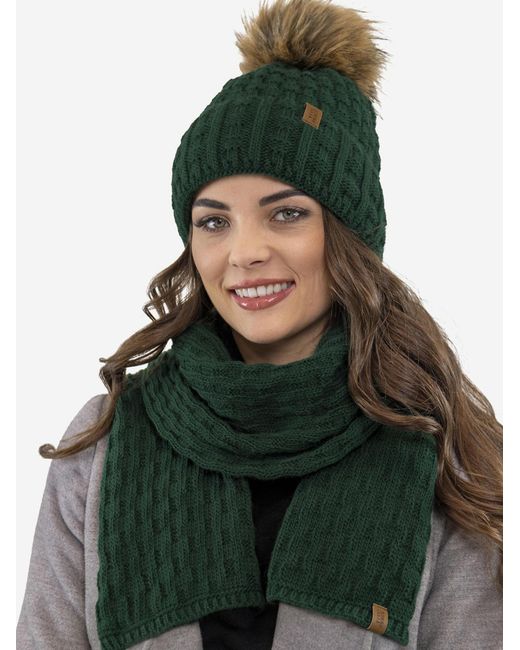 Vivience Green Mütze 7015 Set