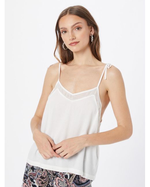 /about You White Top Eileen