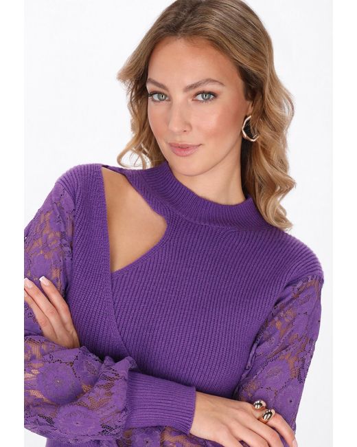 faina Purple Pullover