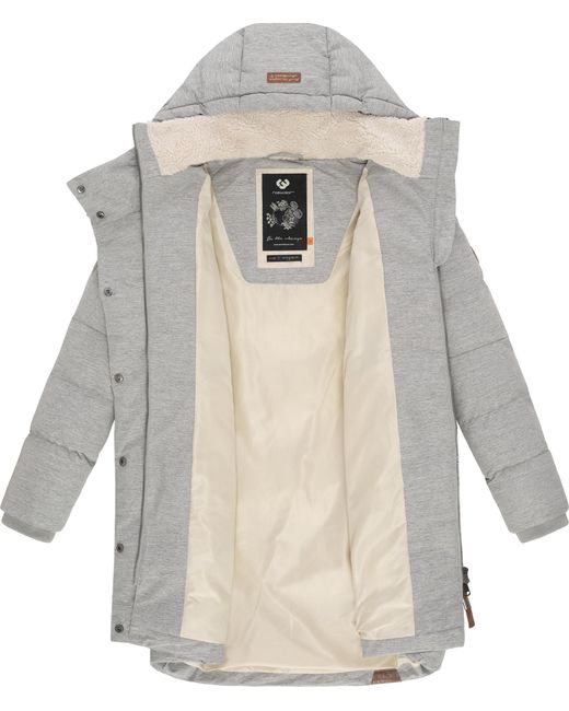 Ragwear Gray Wintermantel 'Pavla'