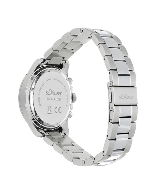 S.oliver Analoguhr in Gray für Herren
