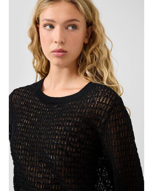 QS Black Strickpullover