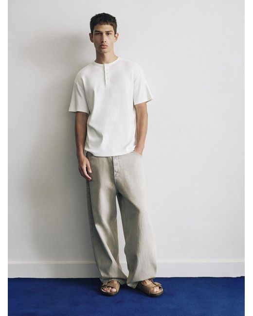 Pull&Bear T-Shirt in White für Herren
