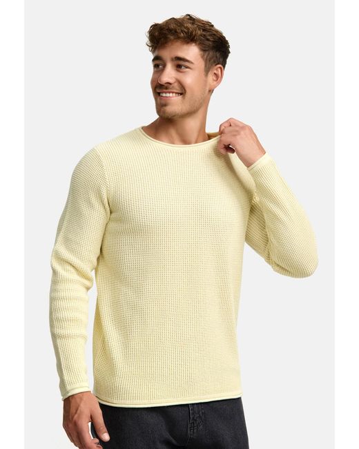 INDICODE Pullover Petri in Natural für Herren