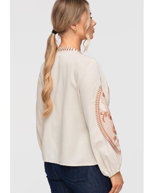 Ombre Natural Bluse
