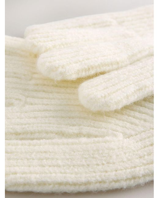 Next White Fingerhandschuhe