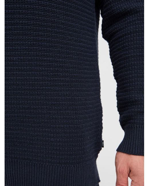 Solid Pullover Reco in Blue für Herren
