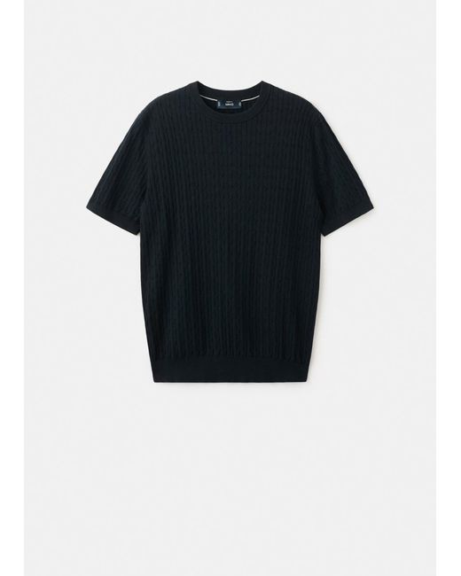 Mango T-Shirt Muga in Black für Herren