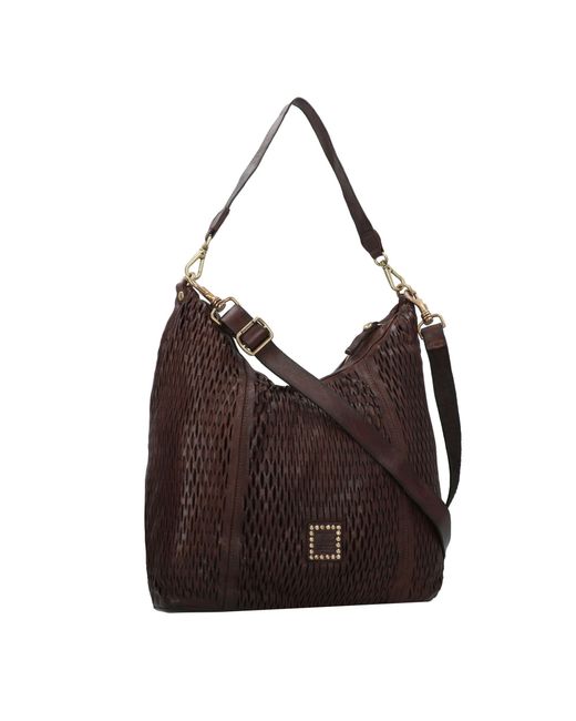 Campomaggi Brown Schultertasche Mangrovia