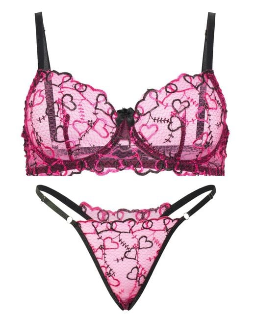 Carré Chic Pink Carr Chic Wäsche-Sets