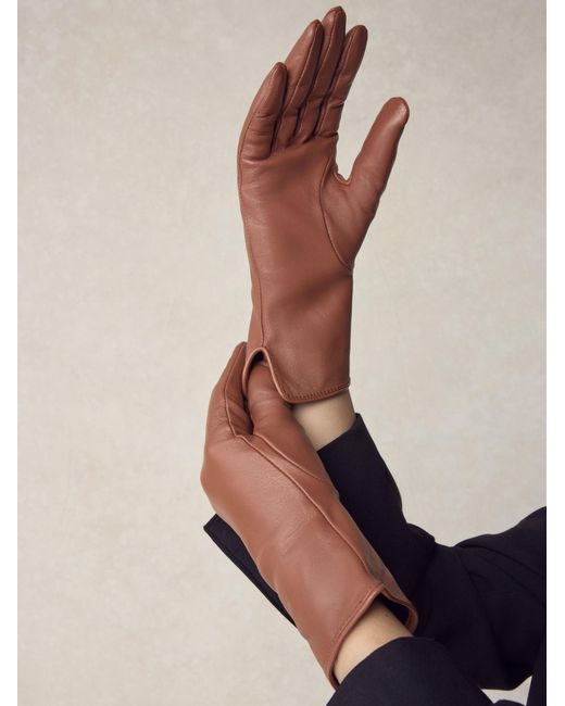 Next Brown Fingerhandschuhe