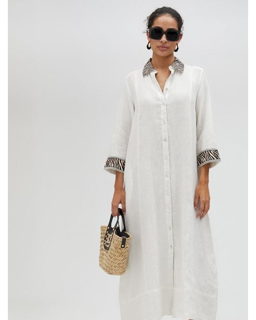 Lola Casademunt White Shirt-Kleid