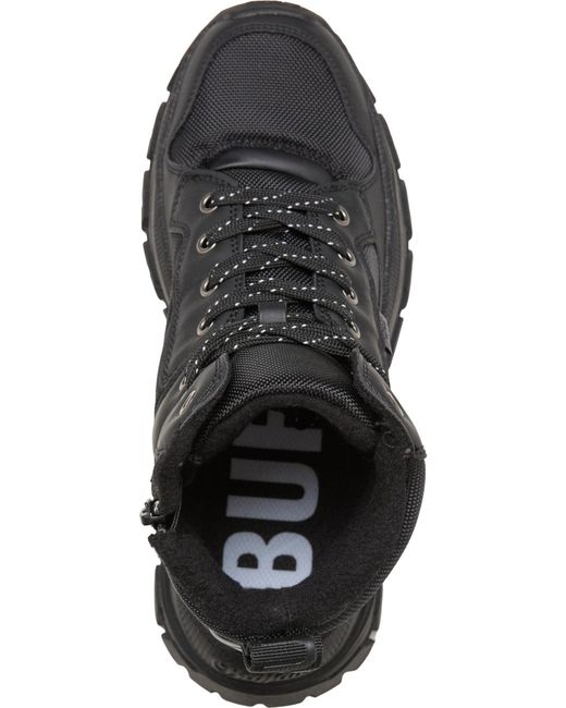 Buffalo Black Schnürstiefelette