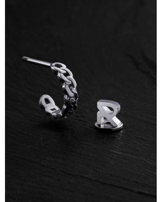REYTEL Ohrring Kette in Gray für Herren