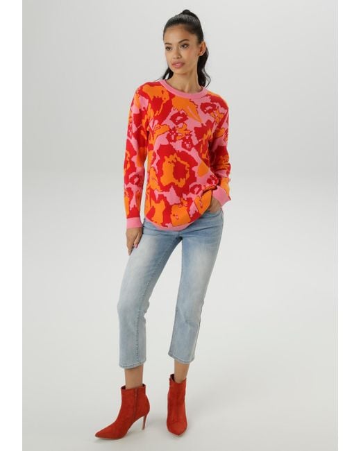 Aniston SELECTED Red Pullover