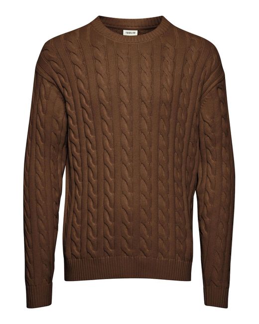 Solid Pullover Malcolm in Brown für Herren