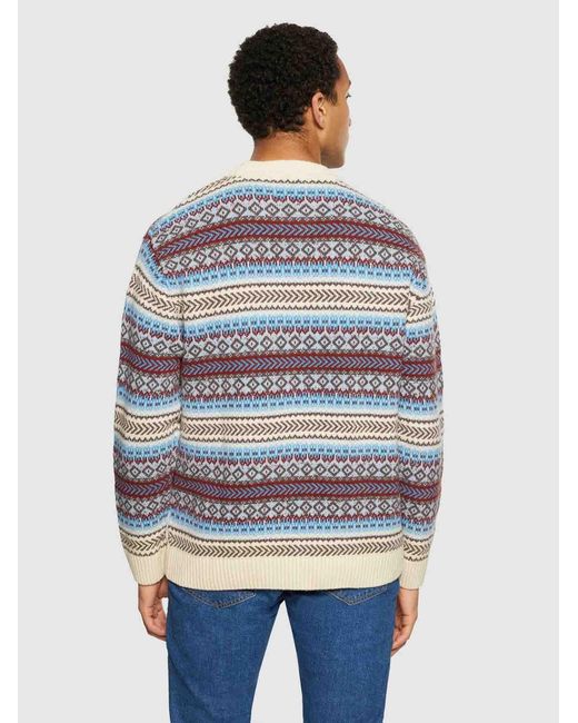 Knowledge Cotton Pullover Vagn in Gray für Herren