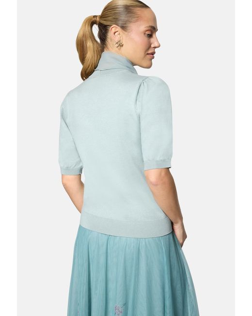 Zero Blue Pullover Mit Schleife