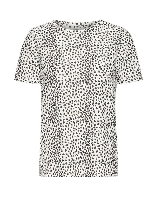 Fransa White Rundhalsshirt Frhazel