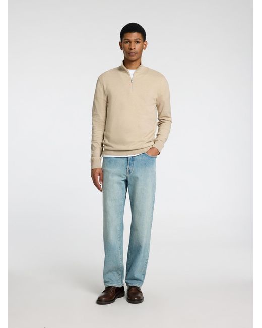 SELECTED Pullover Slhberg in Natural für Herren