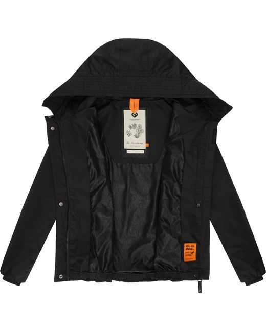 Ragwear Black Funktionsjacke 'Vannesa'