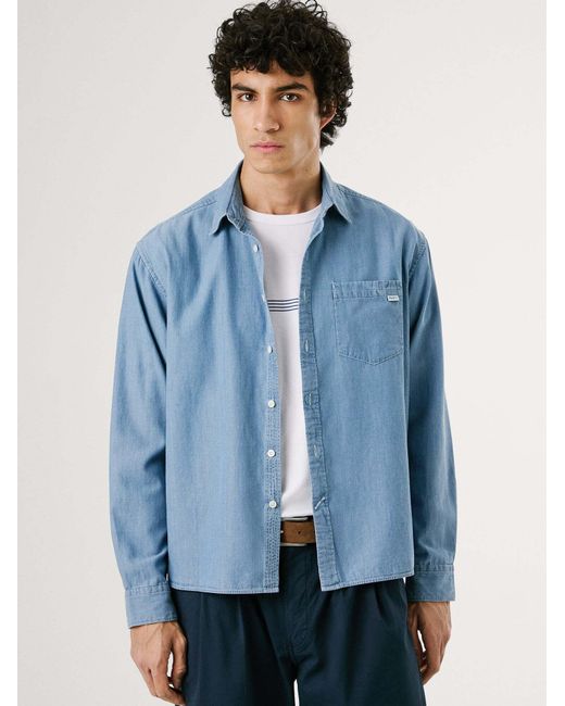 Pepe Jeans Hemd Colman in Blue für Herren