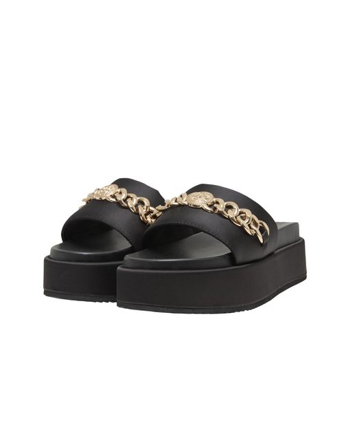 Buffalo Black Pantolette Noa