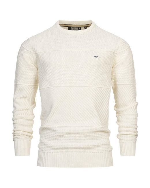 INDICODE Pullover Justice in White für Herren