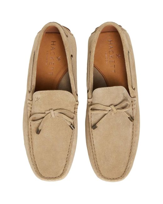 Hackett Mokassins Driver Laces in Natural für Herren