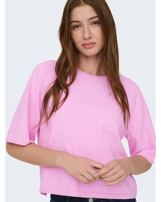 ONLY Pink Pullover Onlloyal