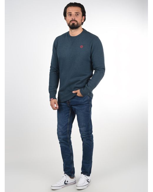 Solid Sweatshirt Benn in Blue für Herren