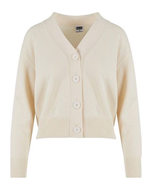 Urban Classics White Strickjacke