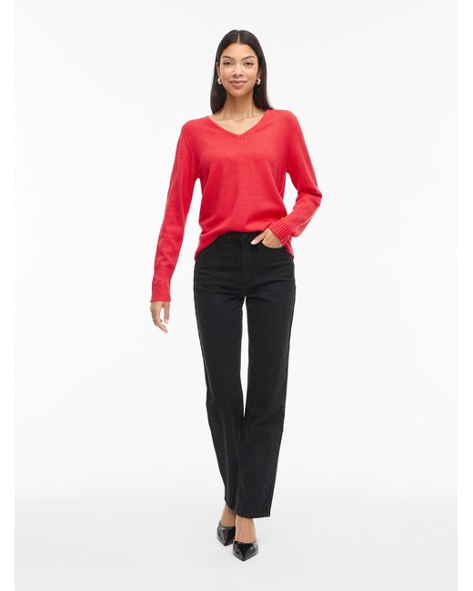 Vila Red Pullover Viril