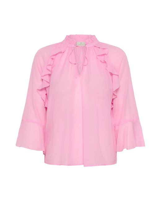 Kaffe Pink Bluse Kaflora