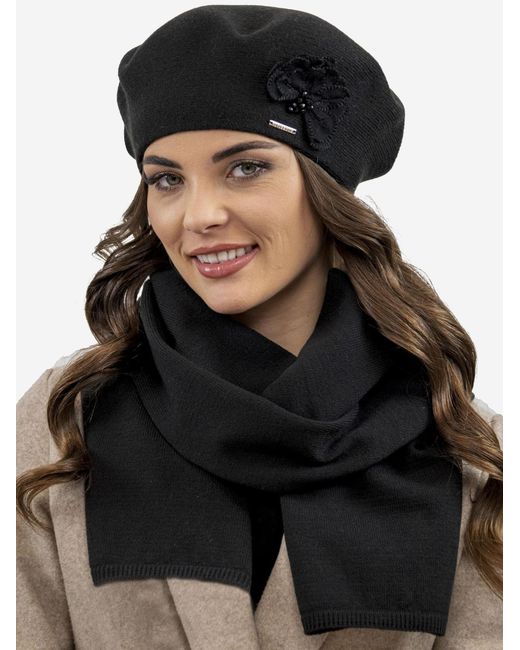 Vivience Black Mütze 7036 Set