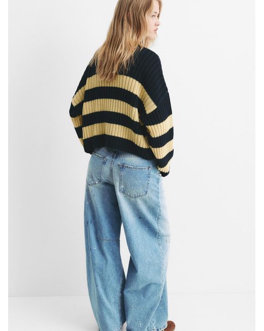 Pull&Bear Blue Pullover