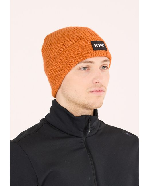 SLOPE Mütze Andi in Orange für Herren