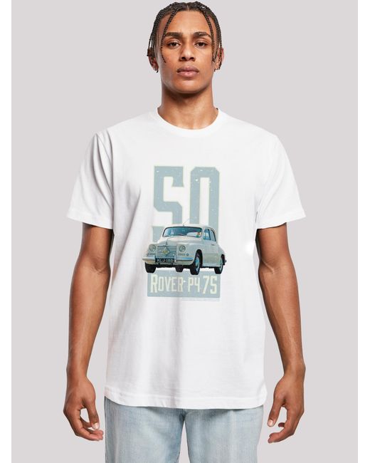 F4NT4STIC T-Shirt British Motor Heritage Rover P4 75 1950 Car in White für Herren