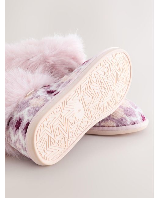 Next Pink Hausschuh