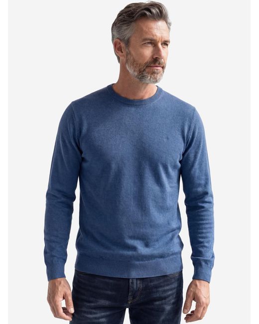 Redmond Pullover Basic in Blue für Herren