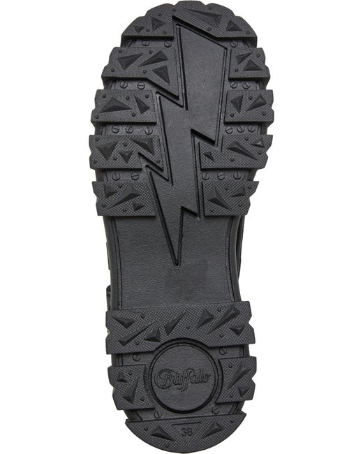 Buffalo Black Schnürstiefelette Aspha