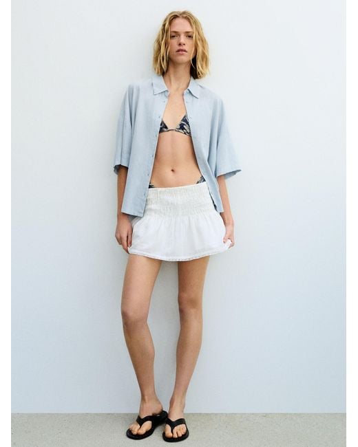 Pull&Bear Blue Bluse