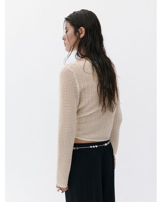 Mango White Pullover Maria
