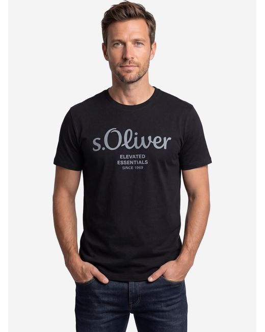 S.oliver Shirt Basic in Black für Herren