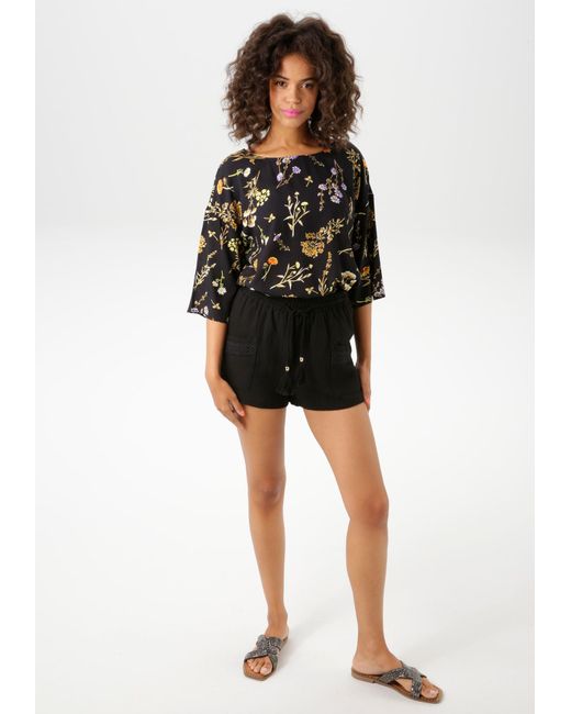 Aniston CASUAL Black Bluse
