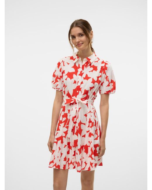 Vero Moda Red Kleid 'Vmdicthe'