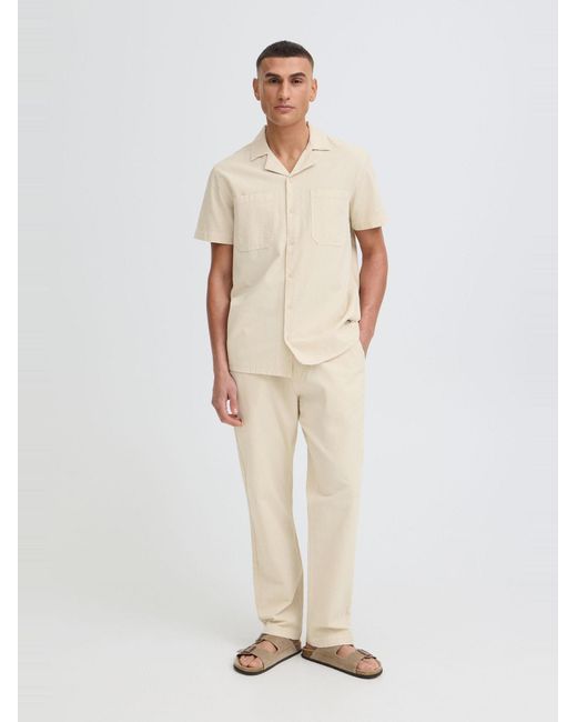 Solid Kurzarmhemd Sdneel in White für Herren