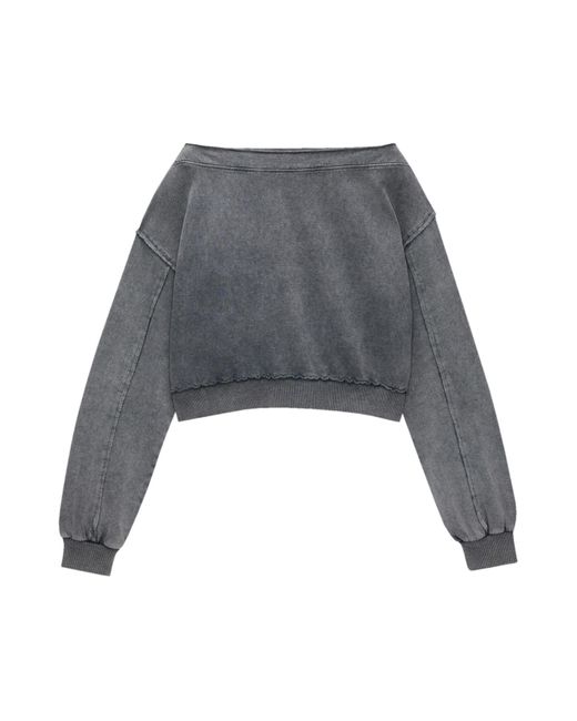 Pull&Bear Gray Sweatshirt