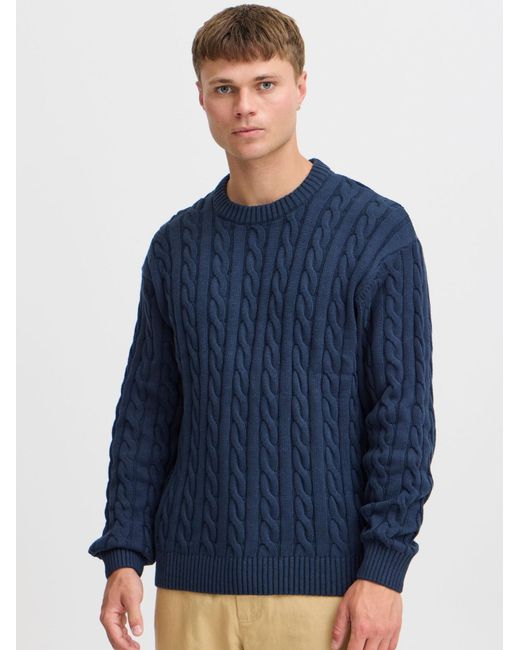 Solid Pullover Malcolm in Blue für Herren