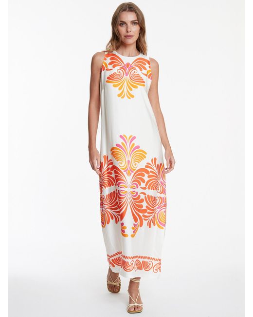 Ana Alcazar White Kleid Waya